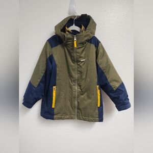 Swiss Tech Kids' Olive and Navy Puffer Jacket